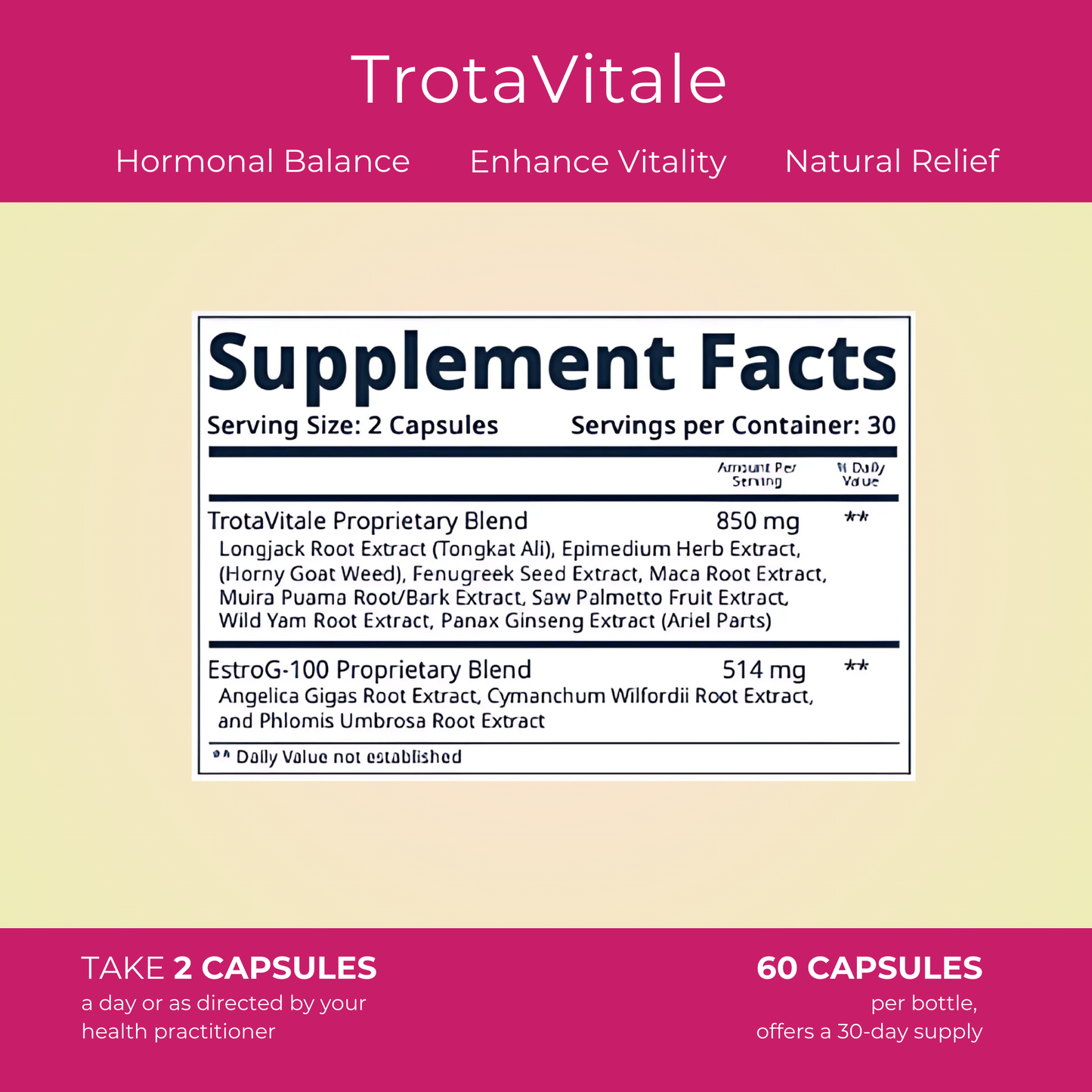 TROTA VITALE 90-day supply - 15% Savings!